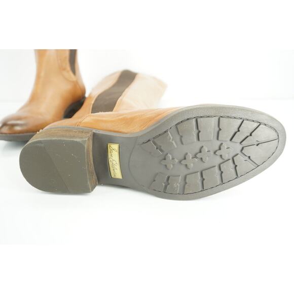 Sam Edelman Paradox whiskey brown Riding Boots stretch distressed - Picture 8 of 12